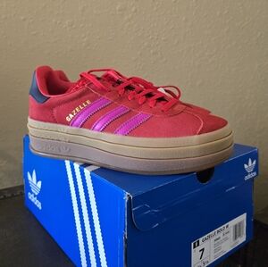 Adidas Gazelle Bold Women's Red and Pink Sneakers